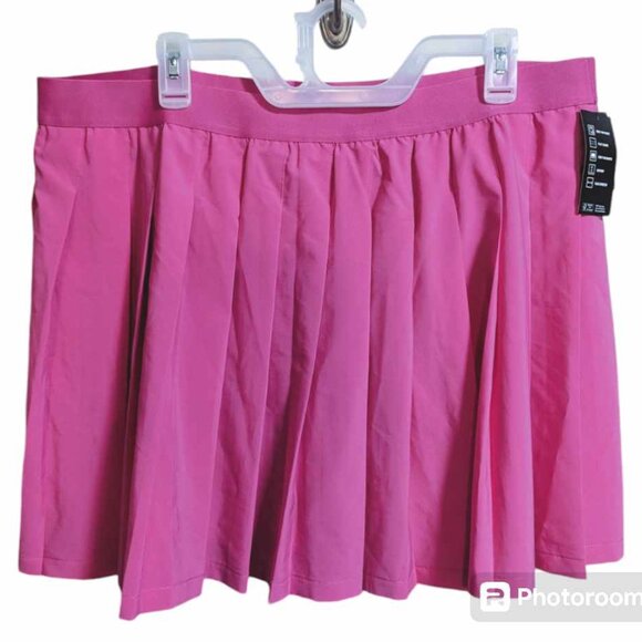IDEOLOGY women's active pleated skort pink  2X w-145 - Picture 1 of 3